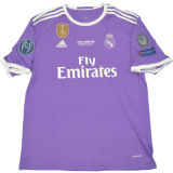 2016/17 RM Purple Away Retro Player Version Soccer Jersey 球员版