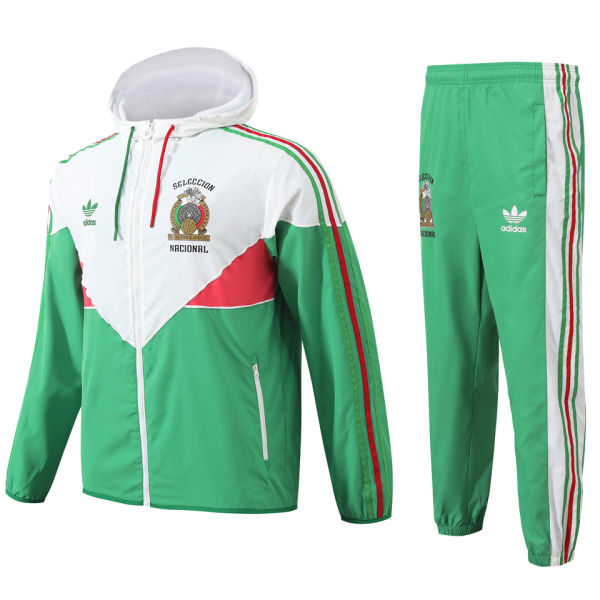 2024/25 Mexico Green White Windbreaker （A Set）