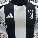 2024/25 JUV Home Player Version Long Sleeve Soccer Jersey