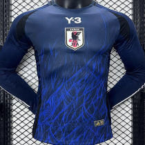 2024/25 Japan Home Y-3 Blue Player Version Long Sleeve Jersey