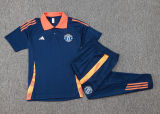 2025 M Utd Sapphire Blue POLO Training Tracksuit