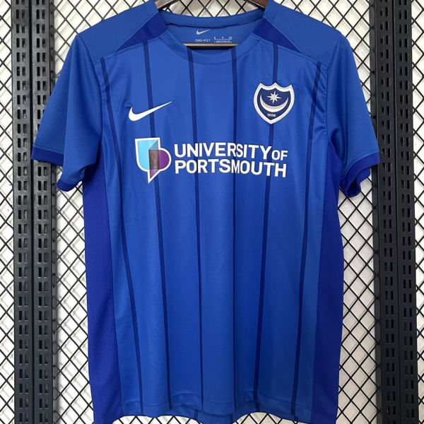 2024/25 Portsmouth Home Blue Soccer Jersey