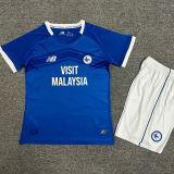 2024/25 Cardiff City Home Blue Kids Soccer Jersey