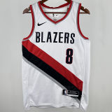 2023 Trail Blazerst AVDIJA #8 White NBA Jerseys