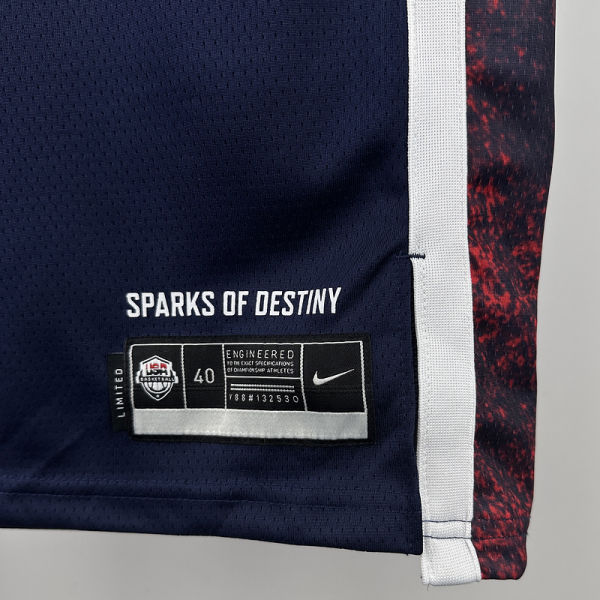 2025 Team USA HALIBURTON 9 Sapphire Blue NBA Jerseys
