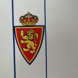 2024/25 Zaragoza Home White Fans Soccer Jersey