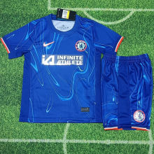 2024/25 CFC Home Blue Kids Soccer Jersey 带胸前广告