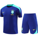 2025 Brazil Sapphire Blue Training Jersey(A Set)