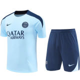 2025 PSG Light Blue Training Jersey(A Set)