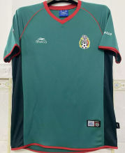 2002 Mexico Home Green Retro Soccer Jersey