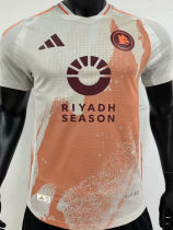 2024/25 Roma Away White Player Version Soccer Jersey