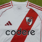 2024/25 River Plate Home White Fans Soccer Jersey