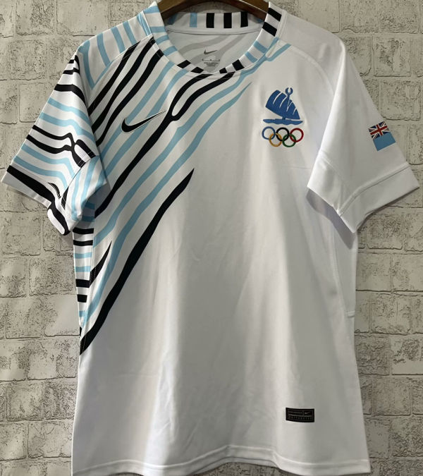 2024/25 Fiji Away White Rugby Jersey 7人制 斐济