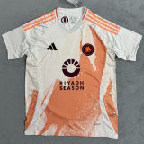 2024/25 Roma Away White Fans Soccer Jersey