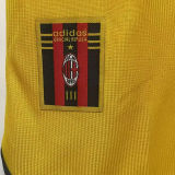 1999/2000 AC Milan Away Yellow Retro Soccer Jersey