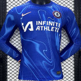 2024/25 CFC Home Blue Player Version Long Sleeve Jersey 带胸前广告