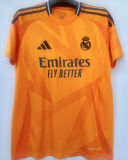 BELLINGHAM #5 RM 1:1 Quality Away Orange Fans Jersey 2024/25 （UCL Font) ★★