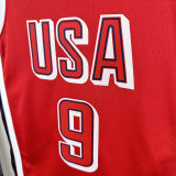 2024 Team USA HALIBURTON #9 Red NBA Jersey