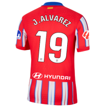 J.ALVAREZ #19 ATM Home Fans Jersey 2024/25 （LaLiga Font 西甲字体 有号下广告 ★★ ）