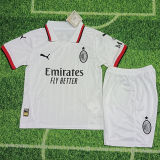 2024/25 AC Milan Away White Kids Soccer Jersey