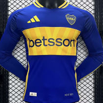 2024/25 Boca Home Blue Player Version Long Sleeve Jersey