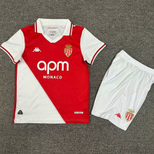 2024/25 Monaco Home Kids Soccer Jersey