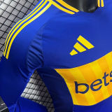 2024/25 Boca Home Blue Player Version Long Sleeve Jersey