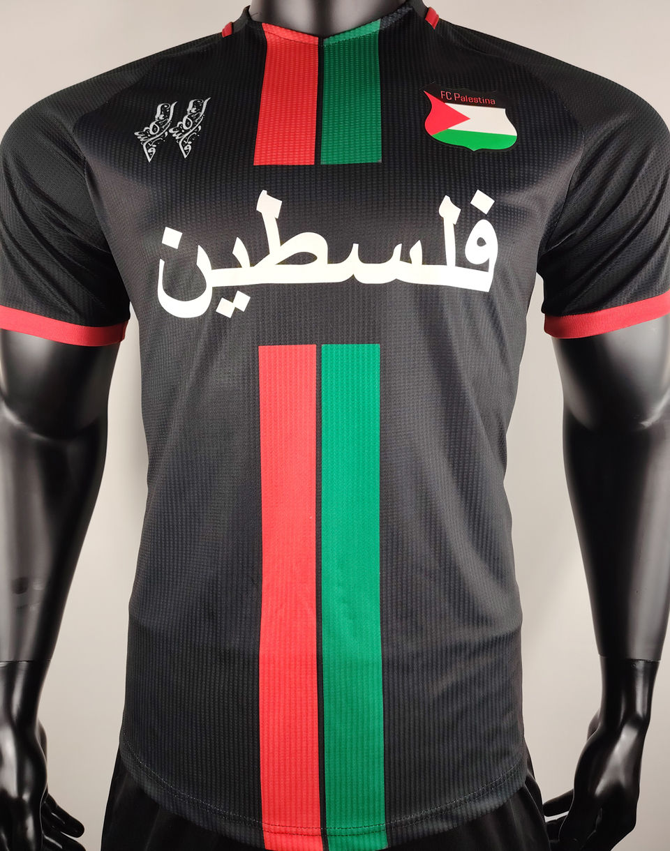 2024/25 Palestine Black Player Version Soccer Jersey