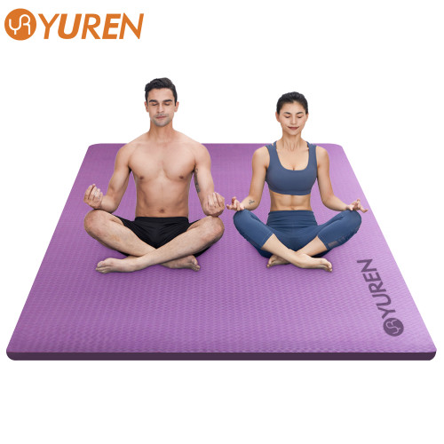 Thick Yoga Mat Fitness & Exercise Mat with Yoga Mat Carrier Strap, 79 L x 51 W Large Yoga Mat For Double People