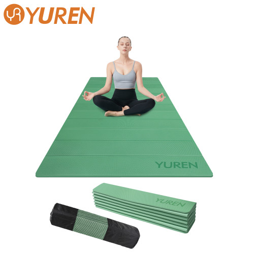 Folding Yoga Travel Pilates Mat, Yoga Mat Foldable Easy To Carry To Class, Beach Or Park, Tear-resistant 10mm Thick Yoga Mat