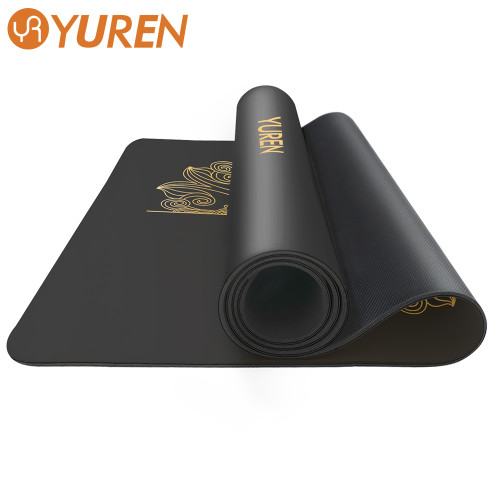 Natural Rubber Yoga Mat, Yoga Mat Non Slip, Eco Friendly Premium 5mm Thick Yoga Mat For Home Workout Fitness Pilates Stretching