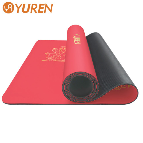 Yoga Mat With Non-Slip Thick Anti-Tear, High Density Yoga Mat PU Eco-Friendly Material For Home, Pilates And Floor Exercises & Fitness