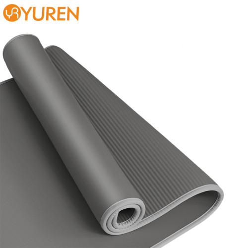 YUREN Eco Friendly 10MM NBR Fitness Mat And Yoga Mat With Strap