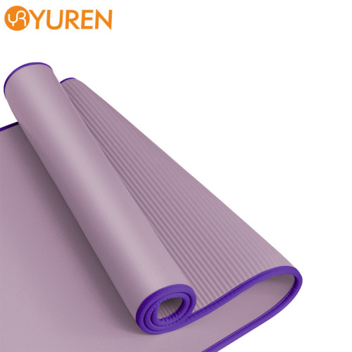 Wholesale 10mm Thick Non Slip Eco Friendly Yoga Mats, Travel Pilates Fitness Exercise NBR Yoga Mat