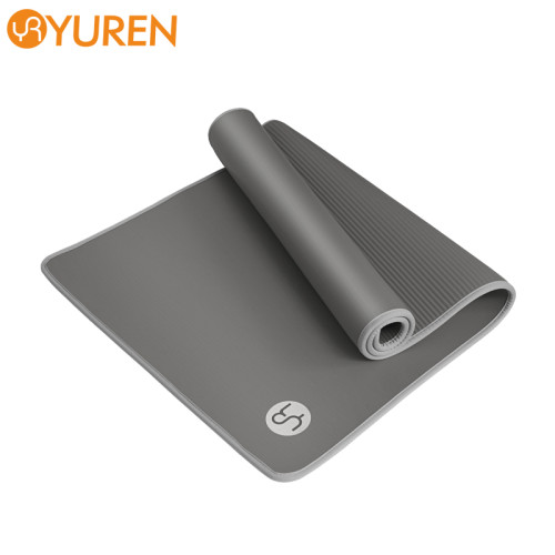 YUREN Eco Friendly 10MM NBR Fitness Mat And Yoga Mat With Strap