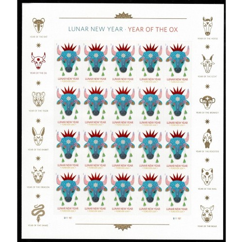 Lunar New Year Of The Ox 2021  (Sheet)