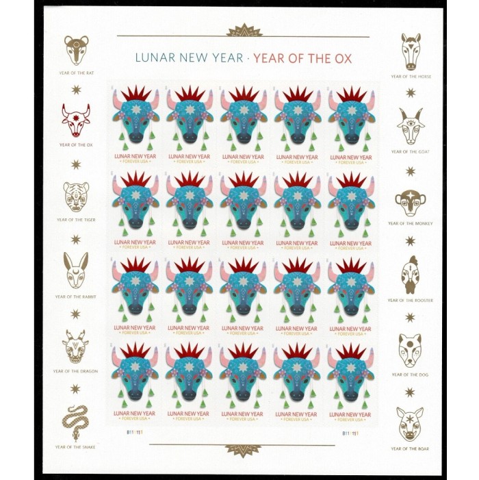 Lunar New Year Of The Ox 2021  (Sheet)