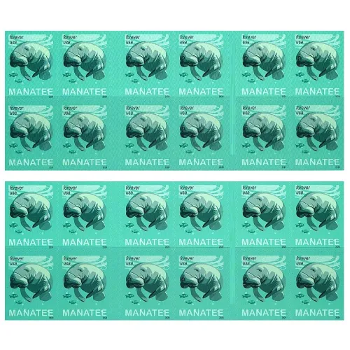 Save Manatees 2024 - 5 Booklets / 100 Pcs