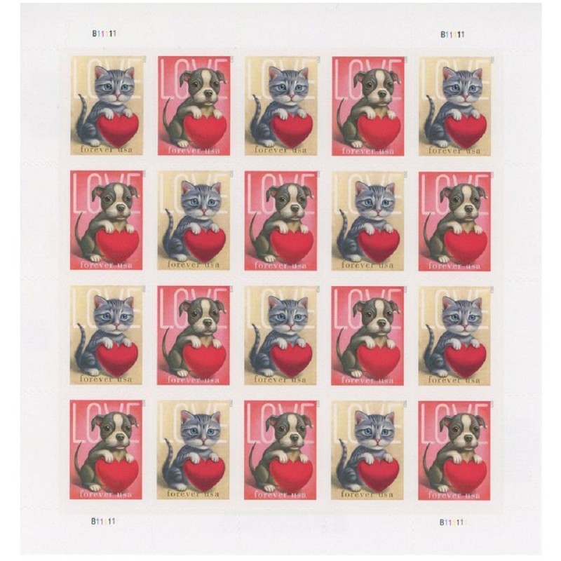 LOVE 2023 - 5 Sheets / 100 Pcs