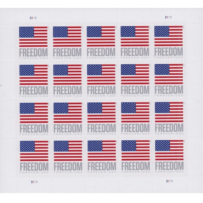 Flag 2023 Sheet - 5 Sheets / 100 Pcs