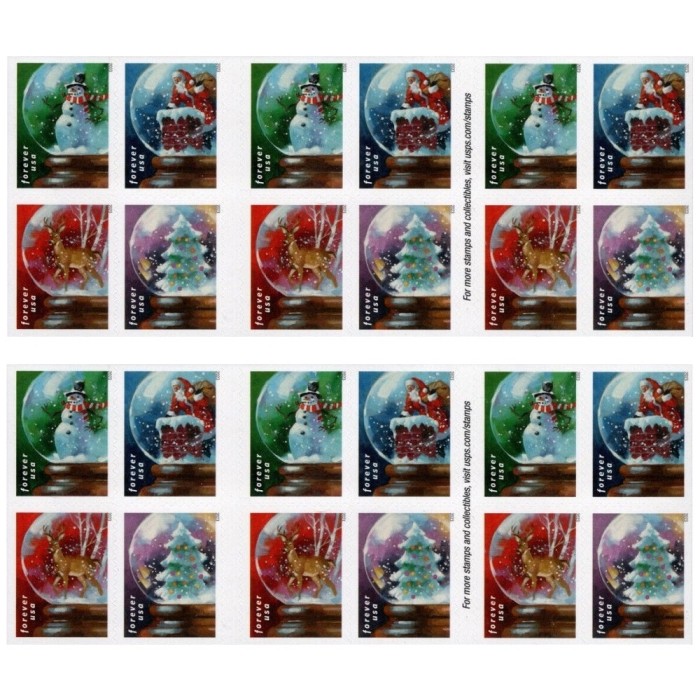 Snow Globes 2023 - 5 Booklets / 100 Pcs