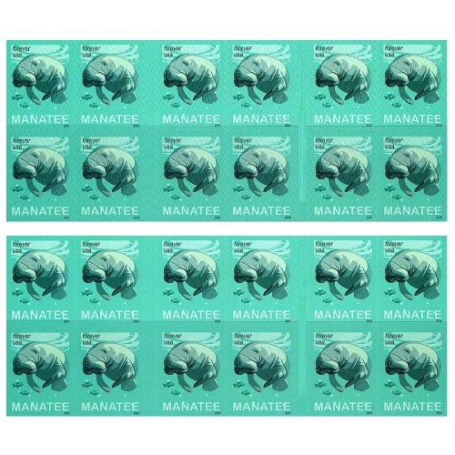 Save Manatees 2024 - 5 Booklets / 100 Pcs
