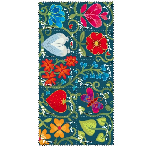 Garden of Love 2011- 5 Sheets / 100 Pcs