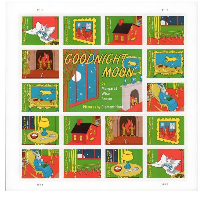 Goodnight Moon 2025 - 5 Sheets / 80 Pcs