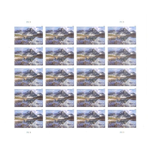 Colorado Statehood 2026 - 5 Sheets / 100 Pcs