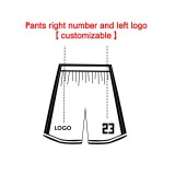 [Senior basketball jersey customization] Black and blue basketball suit set male and female college students game jersey sports DIY sportswear