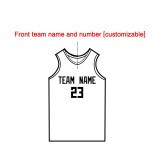 [Senior basketball jersey customization] Orange basketball suit set male and female college students game jersey sports DIY sportswear