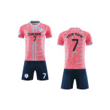 【 Player version jersey material 】Pink football jersey custom DIY custom training clothing custom shipped worldwide