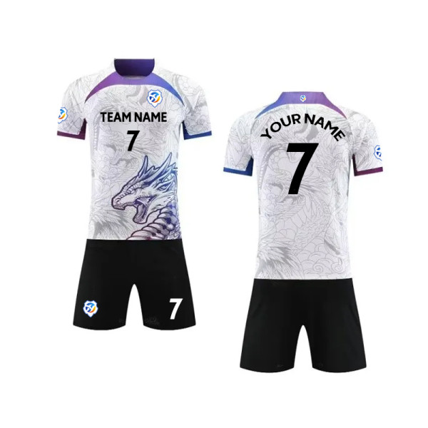 【 Player version jersey material 】White sportswear custom football uniform custom high quality jersey customization