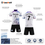 【 Player version jersey material 】White sportswear custom football uniform custom high quality jersey customization